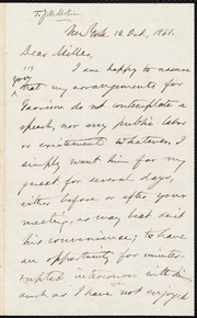 Letter to] Dear Miller [manuscript