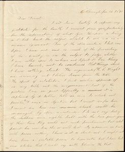 Letter from Maria F. Price, Northborough, [Massachusetts], to Maria Weston Chapman, 1840 Jan[uary] 21