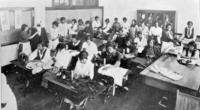 State Colored Normal School Sewing Class in Moore Hall, 1925