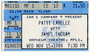 Patti LaBelle concert ticket stub