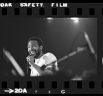 Marvin Gaye onstage at the Inglewood Forum, Calif., 1974