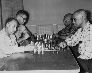 Golden Agers playing chess at Hallie Q. Brown Center, St. Paul