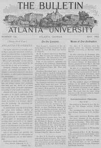 The Bulletin of Atlanta University, May 1902 no. 128, Atlanta, Georgia