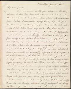 Letter from William Lloyd Garrison, Brooklyn, [Conn.], to Francis Jackson, June 18, 1838