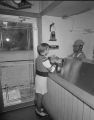 Interior of Casey's Caboose, a fast food restaurant in Montgomery, Alabama.