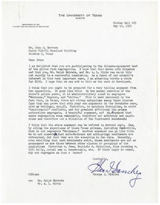 Letter from George I. Sánchez to John J. Herrera - 1955-05-13