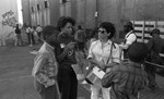 Friends feeding friends, Los Angeles, 1986