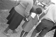 Little girl at South View Cemetery during Martin Luther King, Jr.'s funeral.