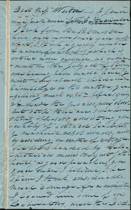 Letter from C. Grant, [Cohasset, Massachusetts], to Caroline Weston