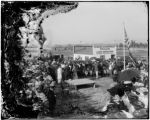 Scene at the dedication of China's pavilion site for the 1904 World's Fair