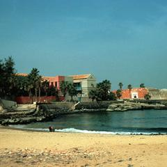 Port and Old Fort Which was a Prison on Island of Gorée