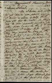 Incomplete letter to] Dear Deborah [manuscript