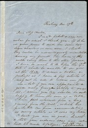 Letter to] Dear Miss Weston [manuscript