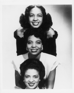 Three women posed vertically (Joya and Maria Sherrill and Kay Davis)] [copy photoprint