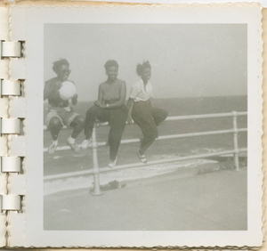 Digital image of Taylor family members seaside on Martha's Vineyard