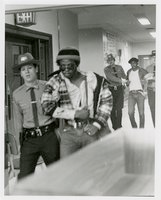Black student protest in Wilbur Cross Library