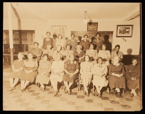 Group portrait, Flower Club of the Ebenezer Baptist Church, West Springfield Street, Boston, Mass., November 15, 1946