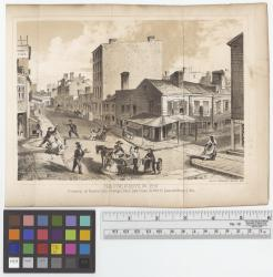 The Five Points in 1859, crossing of Baxter (late Orange), Park (late Cross) & Worth (late Anthony) Sts. : for D.T. Valentine's Manual, 1860.