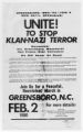 Unite! To Stop Klan-Nazi Terror