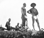 Gora men on banks of St.Paul's River