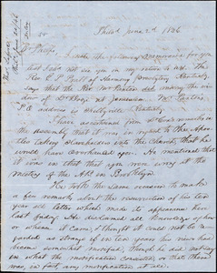 Letter from Thomas Lafon, Philad, to Amos Augustus Phelps, June 2d 1846