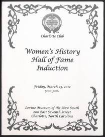 Women's History Hall of Fame Induction Ceremony [2012]