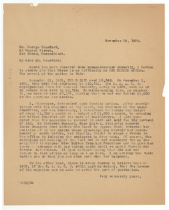 Letter from W. E. B. Du Bois to George Crawford