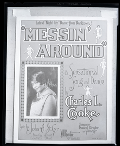 H-1181, "Messin' Around," sheet music cover with photograph of Ada Brown