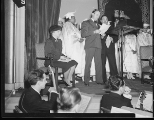 Elder Michaux with Gene Autry and Eleanor Roosevelt : acetate film photonegative