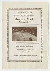 Souvenir Program for the Southern Tennis Association Annual Tournament