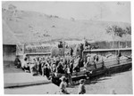 Hanging of Lachenais for killing Jack Bell, October 4, 1871. Temple and New High Streets