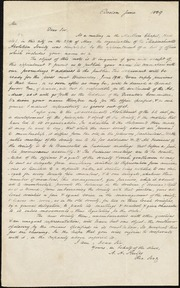 Letter to] Dear sir [manuscript