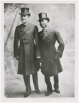 Portrait of entertainers Bert Williams and George Walker