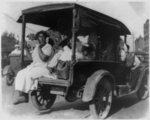 [Rear view of truck carrying African Americans during the Tulsa, Oklahoma, massacre of 1921]