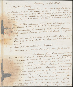 Letter from Lewis Tappan, New York, [New York], to William Lloyd Garrison, 1836 Feb[ruary] 25