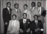 Thumbnail for Eight African American men posing for a group portrait, Los Angeles, 1983