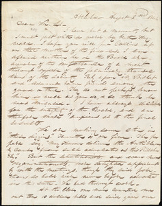 Letter from Parker Pillsbury, Attleboro, [Mass.], to William Lloyd Garrison, August 2nd 1841