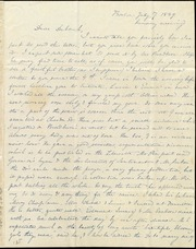 Letter to] Dear Deborah [manuscript