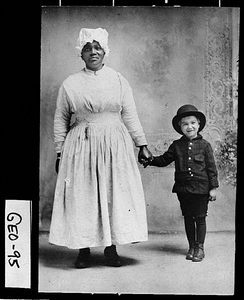 Thumbnail for Photograph of unidentified African-American nurse holding the hand of Earl or Lorraine Culbreath, Georgia, 1910-1930