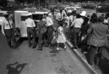 Police officers arresting young civil rights demonstrators during the Children's Crusade in Birmingham, Alabama.