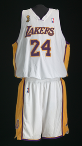 Los Angeles Lakers uniform worn in NBA Finals by Kobe Bryant