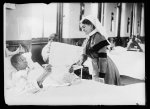 The Fourth Scottish General Hospital has one ward exclusively for American negro soldiers. The Chief Nurse of the hospital, Miss Thomason, takes a great interest in this ward. A package of American newspapers is delivered at the ward everyday, and is much appreciated by the patients