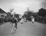 Central High School marching band in an African American Mardi Gras parade in Mobile, Alabama.