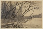 Bull Run, looking upstream. Railroad bridge in distance