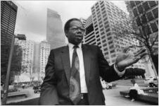 Commissioner George Napper durng an interview at Woodruff park, 1989