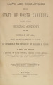 Laws and resolutions of the State of North Carolina, passed by the General Assembly at its session [1881] Laws, etc.