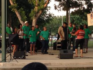 Singers at Juneteenth celebration 1