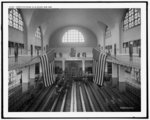 Inspection room, Ellis Island, New York