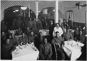 War activities of War Camp Community Service. [African American] soldiers' club. Here meals were s...
