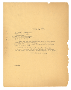 Letter from W. E. B. Du Bois to Vada J. Somerville